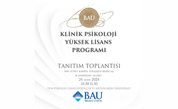 Klinik Psikolojisi Yüksek Lisans Tanıtım Toplantısı